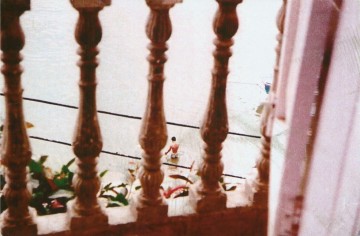 Muslim Bather, 2010, Mixed media processed photograph  40 x 55 cm, edition of 5