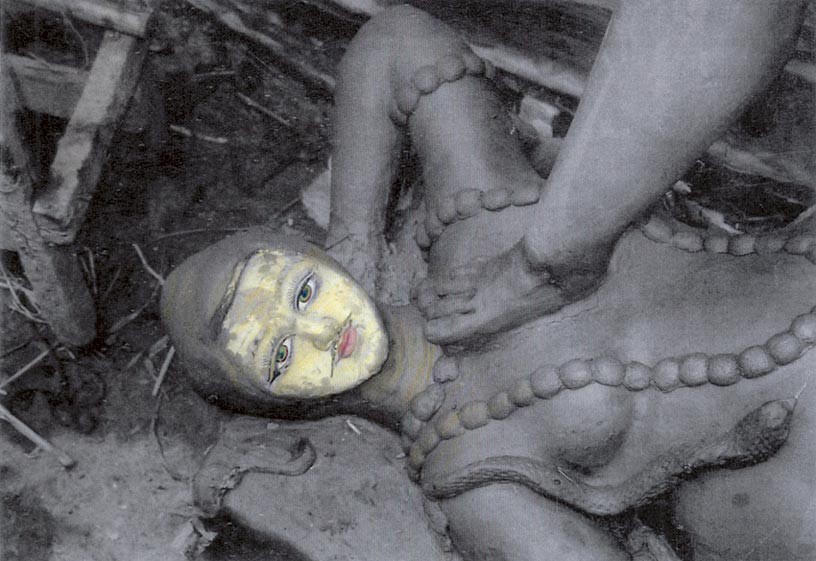 Shiva under Kali’s Foot, 2010, Mixed media processed photograph, 60 x 90 cm, edition of 5