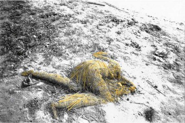 Death of a God, 2007, Mixed media processed photograph,  60 x 90 cm, edition of 5