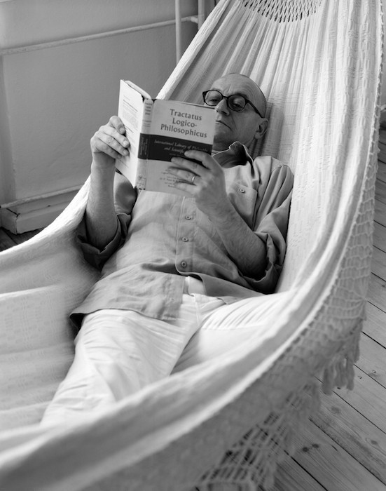 Joachim Schmid reading 6.51: Skepticism Is Not Irrefutable, but Obviously Nonsensical, When It Tries to Raise Doubts Where No Questions Can Be Asked. For Doubt Can Exist Only Where a Question Exists, a Question Only Where an Answer Exists, and an Answer Only Where Something Can Be Said., 2014
Gelatin silver print, 20.3 x 25.4 cm (image), Edition of 5