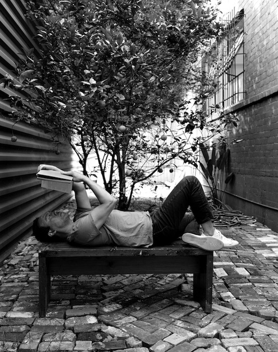 Phil Chang reading 5.632: The Subject Does Not Belong to the World: Rather, It Is a Limit of the World., 2014
Gelatin silver print, 20.3 x 25.4 cm (image), Edition of 5