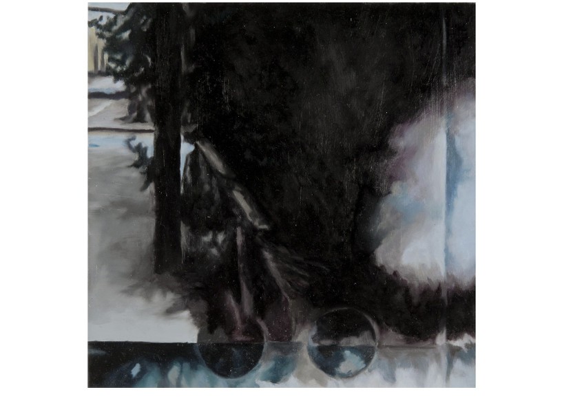 26 km (5), 2010, Oil and acrylic on panel, 20 x 20 cm each