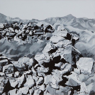 Kiafa, 2013-2014 (series of 14 panels), Οil and acrylic on panel, 20x20 cm (each panel)