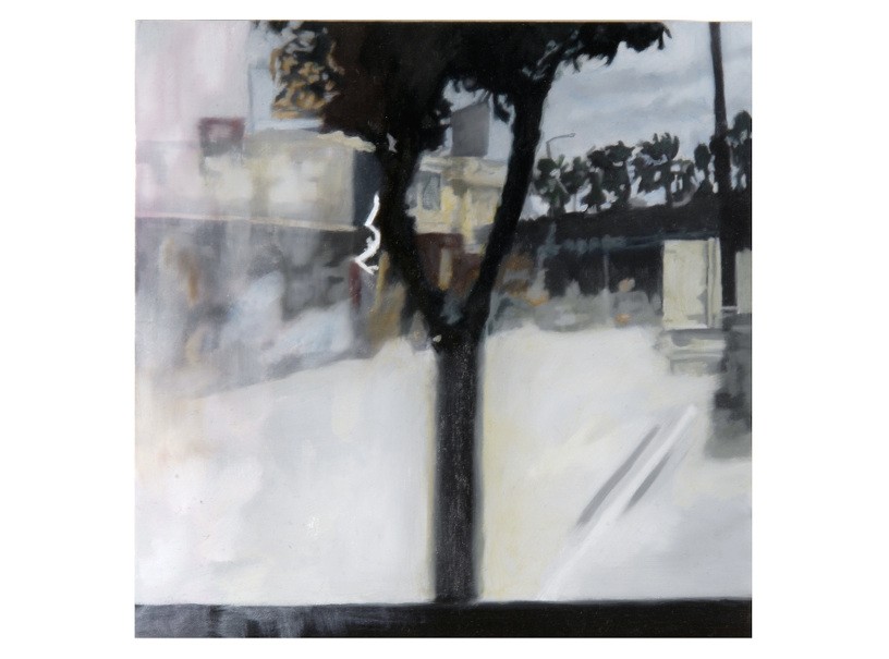 26 km (3), 2010, Oil and acrylic on panel, 20 x 20 cm each