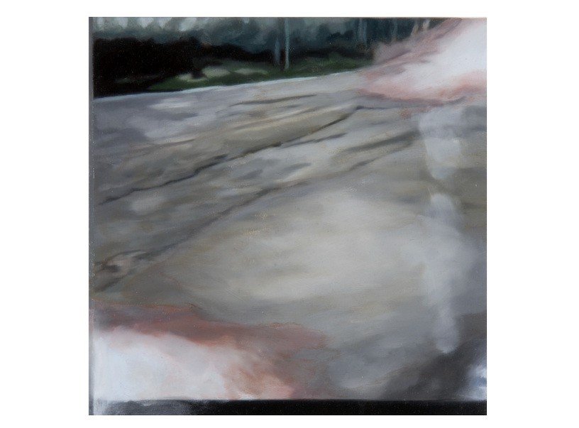 26 km (6), 2010, Oil and acrylic on panel, 20 x 20 cm each