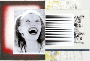 Laugh, 2012, Collage on paper, 39.6 x 58.3 cm