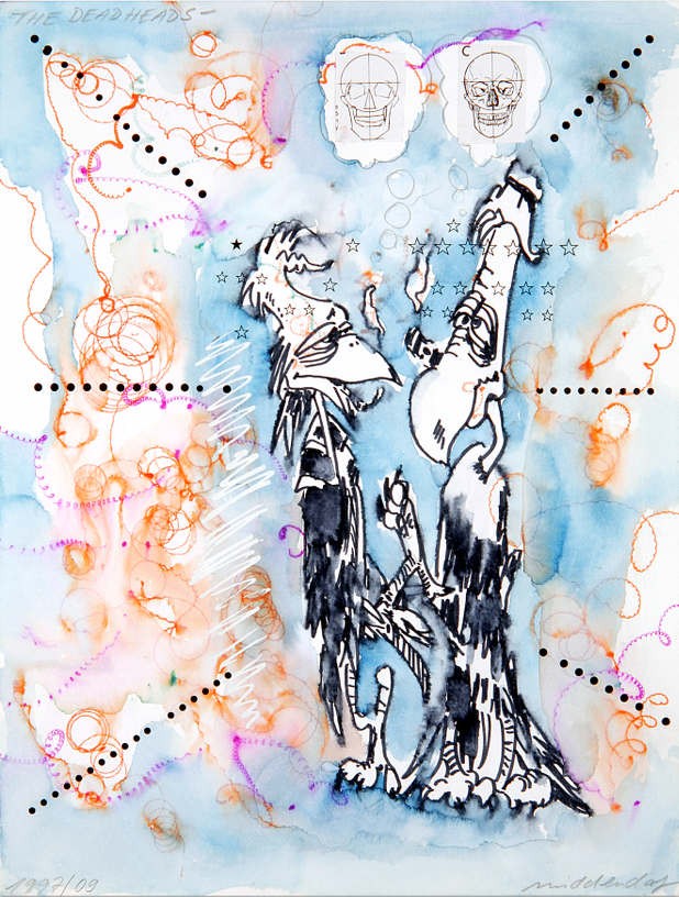 Untitled (DH), 1997-2009, Watercolour on paper, 38.5 x 29.6 cm