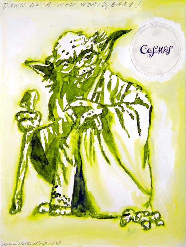 Cosmos, 2008, Watercolour and pencil on paper, 38.5 x 29.6 cm
