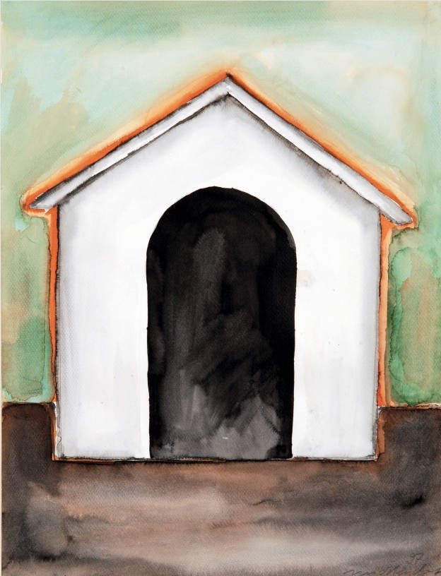 Home, 1997, Watercolour on paper, 38.6 x 29.5 cm
