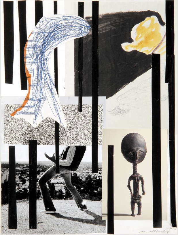 Hair, 2005, Collage on paper, 39.0 x 29.7 cm