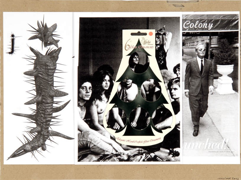Untitled, 2012, Collage on cardboard, 35 x 46.8 cm