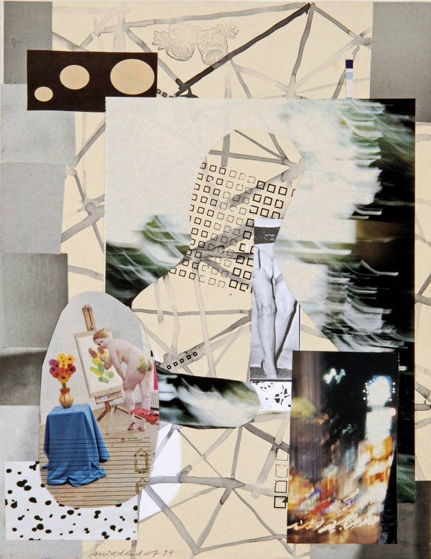 Asspainter, 1999, Collage and watercolour on paper, 38.2 x 29.7 cm