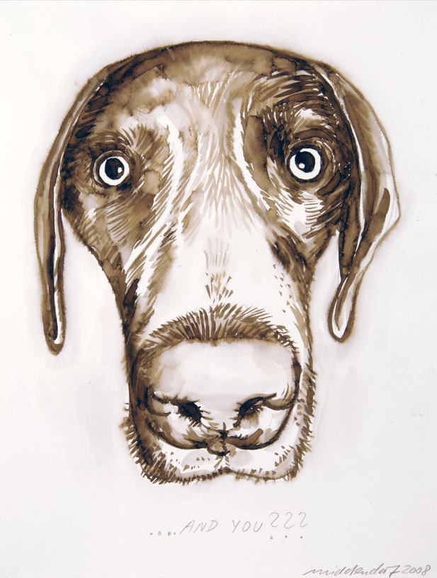 And you?, 2008, Watercolour on paper, 38,7 x 29,6 cm