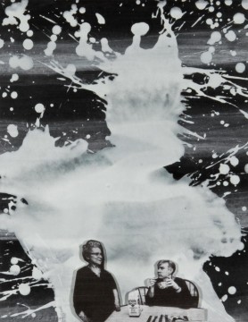 Warhol and Mother, 2011, Collage and acrylic, 38 x 29.5 cm