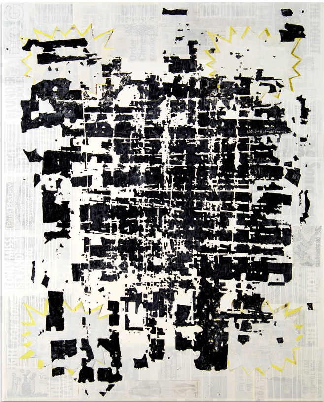 Untitled (Athens seen from the Moon), 2010, Acrylic on canvas, 200 x 160 cm
