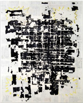 Untitled (Athens seen from the Moon), 2010, Acrylic on canvas, 200 x 160 cm
