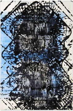 The Seasons (Time-tower) – Blue, 2011, Acrylic on canvas, 200 x 130 cm