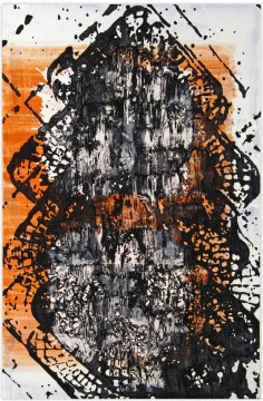 The Seasons (Time-tower) – Orange, 2011, Acrylic on canvas, 200 x 130 cm