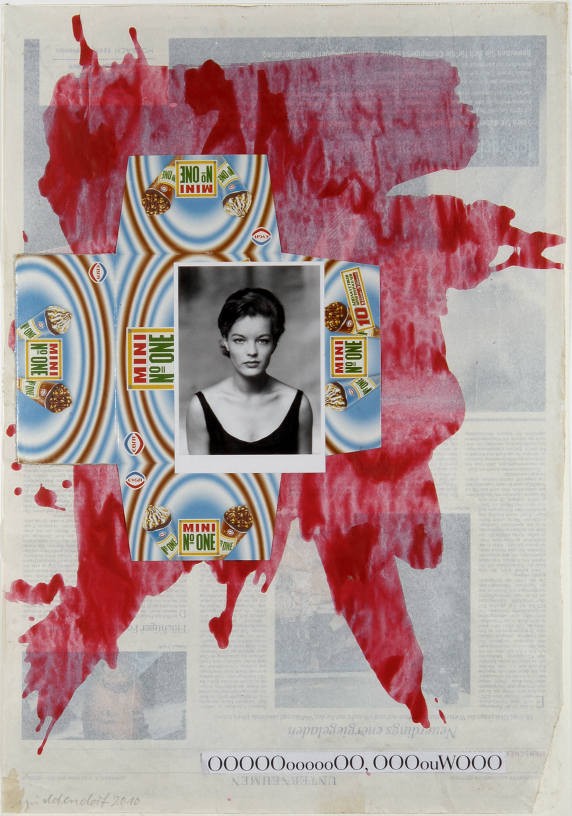 Untitled (Romy), 2010, Collage, 57 x 39,5 cm
