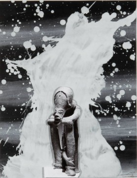 Untitled (Africa), 2010, Collage and acrylic, 38 x 29.5 cm