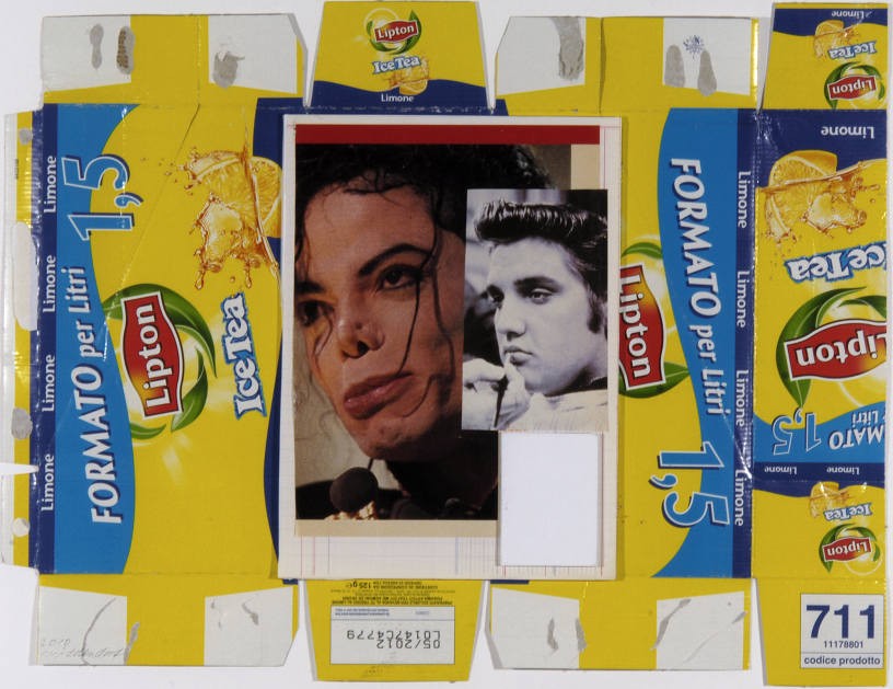 Untitled (M+E), 2010, Collage on cardboard, 52 x 61 cm
