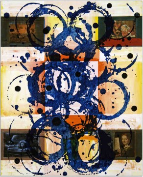 PM - Oh Lord, 2008, Acrylic and collage on canvas, 160 x 130 cm