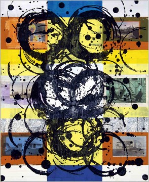 PM - Home, 2008, Acrylic and collage on canvas, 160 x 130 cm