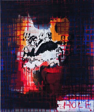 Hole N.Y., 2004, Acrylic on canvas, 120 x 100 cm