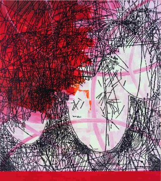 PL (Rot), 2003, Acrylic on canvas, 200 x 180 cm