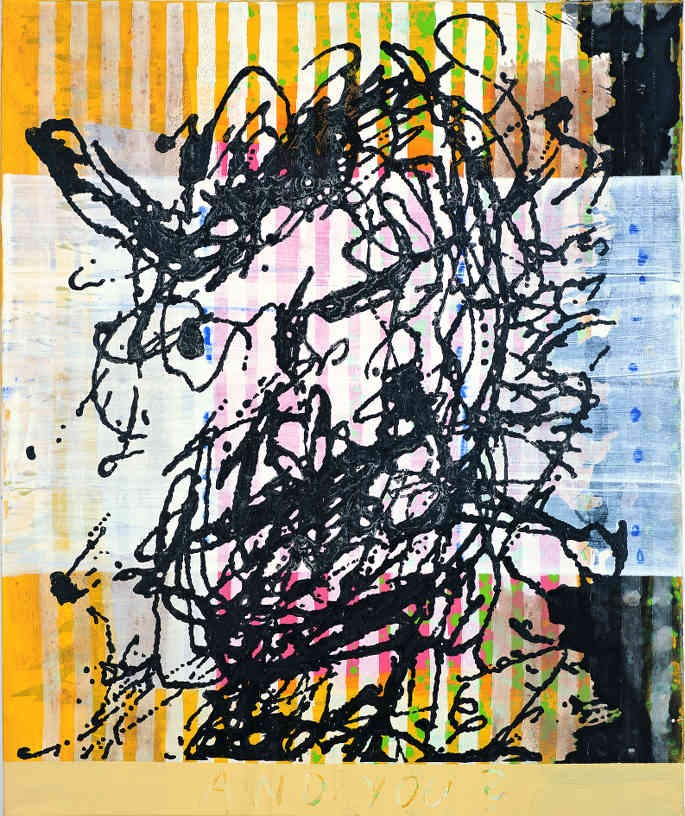 And you, 2002, crylic on canvas, 120 x 100 cm