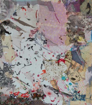 Lilac, 2009, mixed media on canvas, 160 x 140-cm