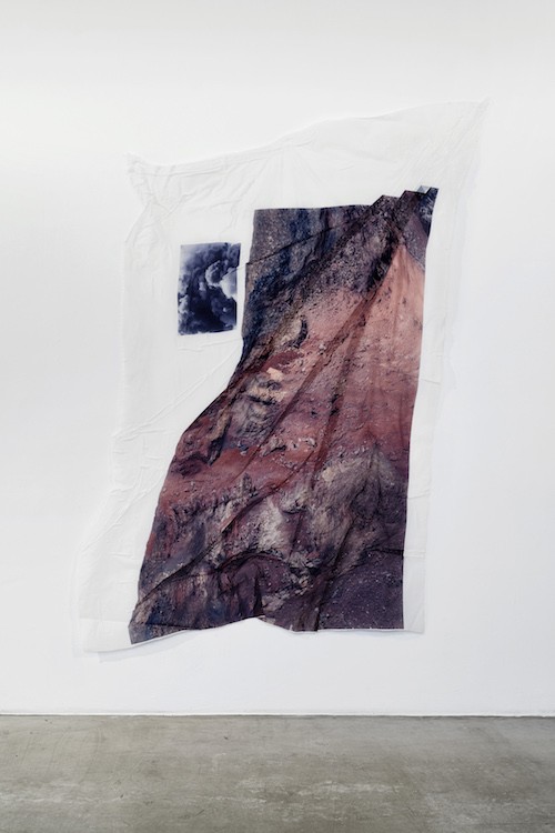 Mount P, 2019, Digital print on textile, textile hardener, 180 x 140 cm