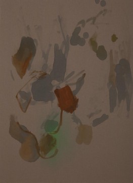 Involve, 2015, Acrylic and pastel on cloth, mounted on aluminum, 77.5 x 57.2 cm (30 1/2 x 22 1/2 inches)