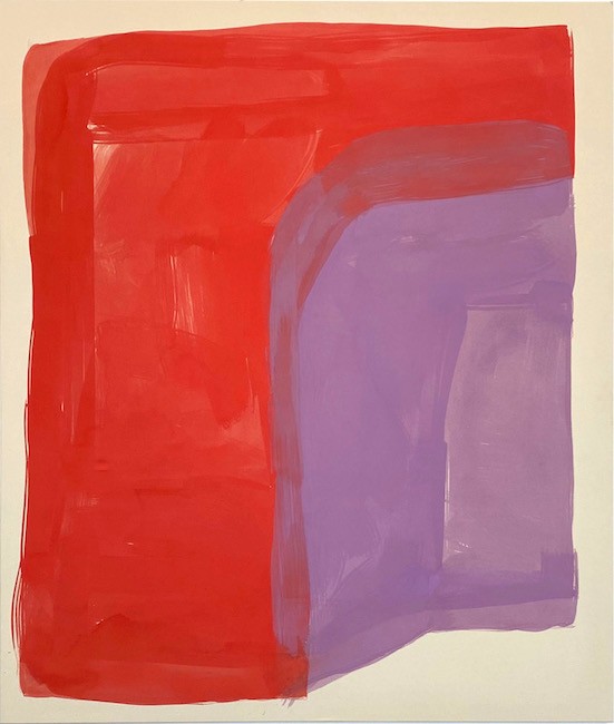 Gula Sor, 2021, pigment and glutin on canvas, 200 x 170 cm