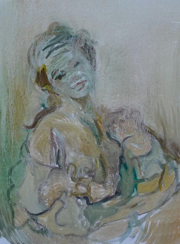 The Lazy Puppies No.2, 2012, oil on canvas, 50,6 x 40,5 cm