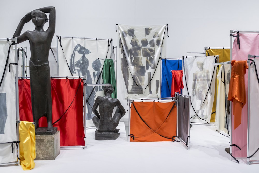 “Nacktes Erbe: Wir Brauchen Euch Alle” in the group show PRODUKTION. made in germany drei 2017, Installation view at Sprengel Museum, Hannover