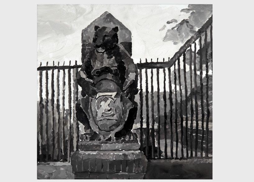 Zoo, 2009, acrylic on aluminium, 40 x 40 cm