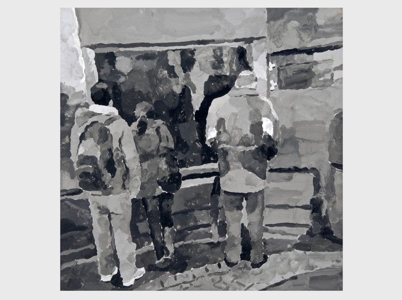 Zoo, 2009, acrylic on aluminium, 40 x 40 cm