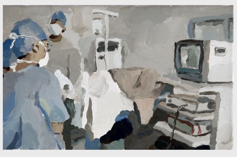 Operation, 2008, oil on canvas, 25 x 40 cm