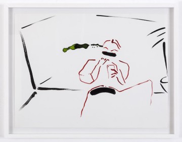 Working hard, 2018
Japanese ink on paper
49 x 63 cm