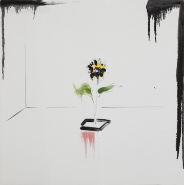 Wallpaper, 2018, Oil on canvas, 130 x 130 cm