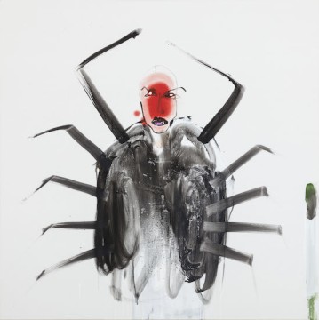 Uncomfortable suit, 2018, Oil on canvas, 150 x 150 cm