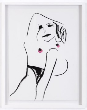 Cool girl posing, 2018
Japanese ink on paper
55 x 43 cm