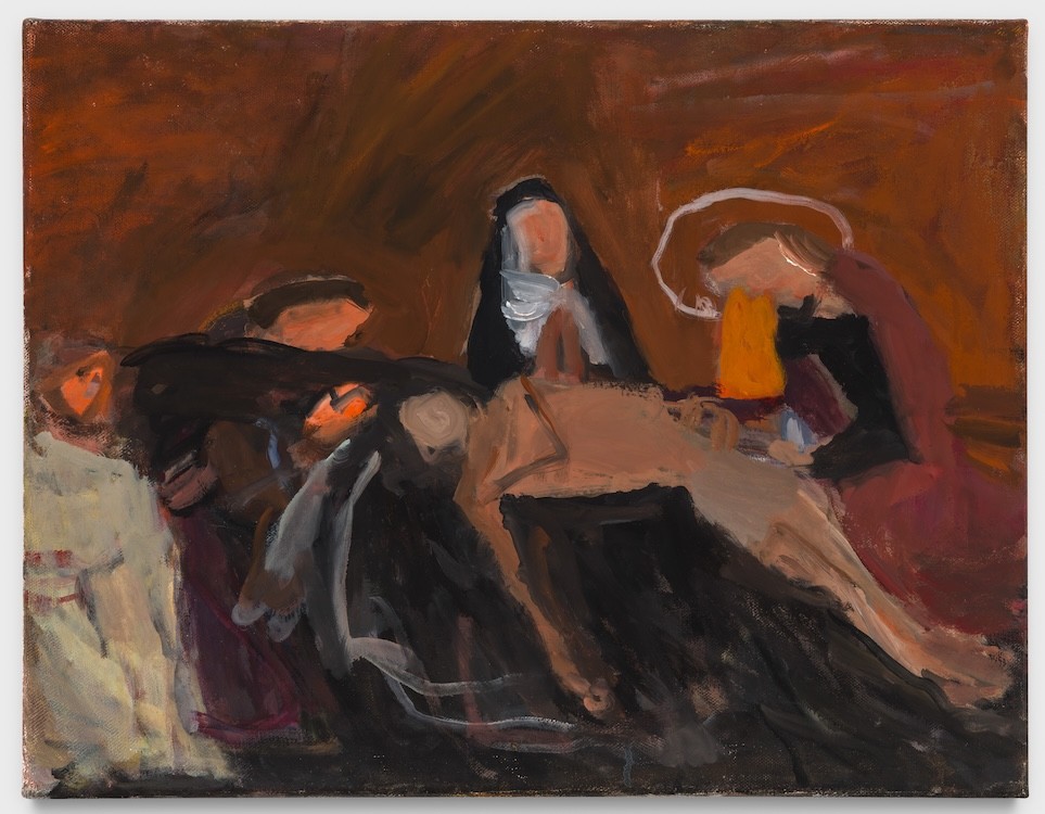 Janice Nowinski, Pieta II, 2024, Oil on canvas, 35.5 x 46 cm