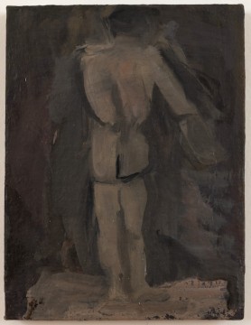 Janice Nowinski, Standing Nude, 2025, Oil on linen on cradled panel, 20 x 15 cm