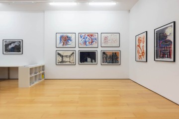 Helmut Middendorf, installation view, works on paper