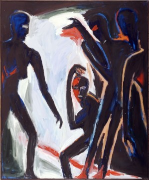 Grossstadteingeborene (Natives of the big city), 1982, Acrylic on canvas, 2.30 x 1.90 m
