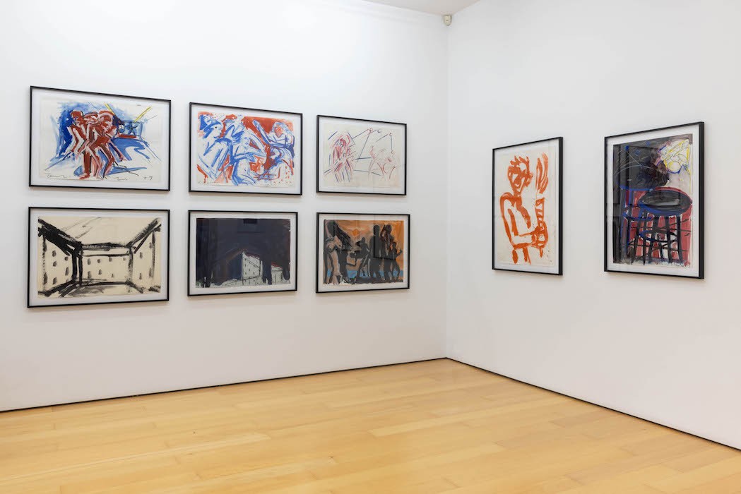 Helmut Middendorf, installation view, works on paper