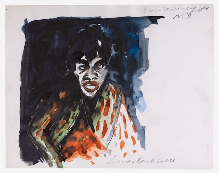 Lower East Side, 1980, Watercolor and pencil on paper, 27.8 x 35.5 cm