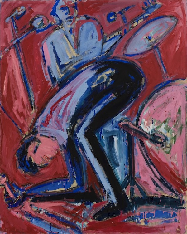 Singer (Maniac), 1980, Oil, Dispersion on muslin, 1.62 x 1.30 m